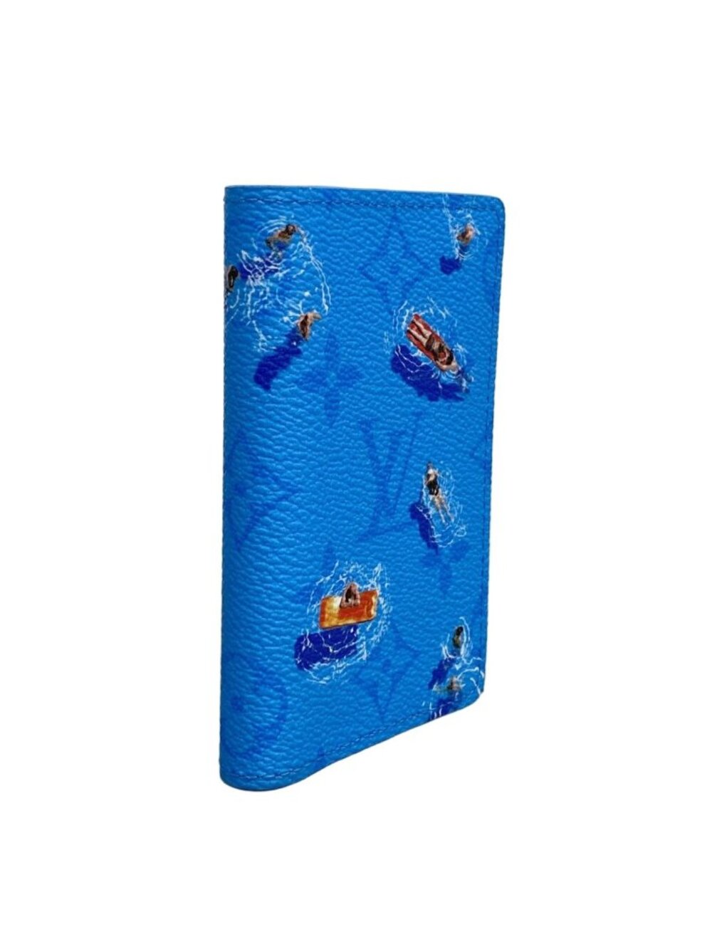 Louis Vuitton Card Case Monogram Pattern Organizer de Poche Blue Rag - Picture 2 of 5